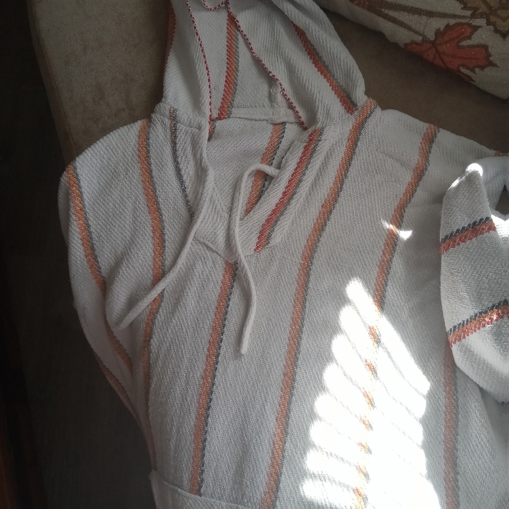 Vintage poncho drug rug